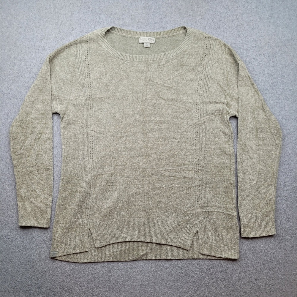 Barefoot Dreams Sweater Womens XL Sage Green CozyChic Ultra Lite BDWCU21116